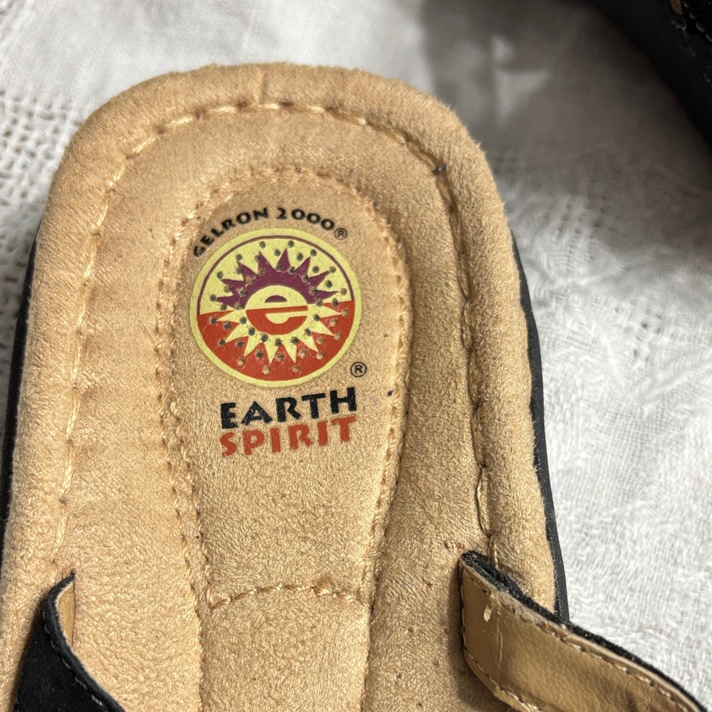 Earth‎ Spirit Women's Black and Beige Sandals - Picture 2 of 12